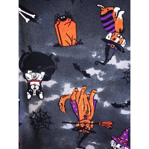 Halloween Size XL Leggings Dogs Novelty Print Cauldrons Bats Soft Stretchy Comfy - Picture 2 of 9